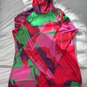 AFRM Colorful Floral Long Sleeve Top